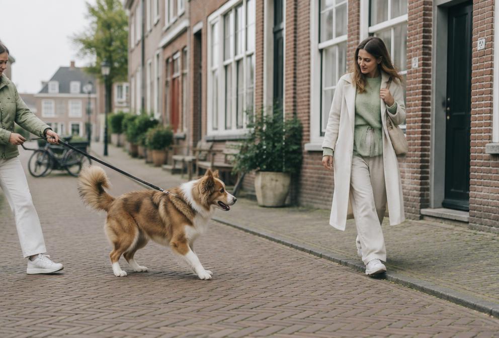 Illustratie bij Hond valt uit aan de lijn: oorzaken en aanpak