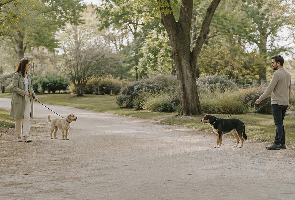 Illustratie bij Hond agressief naar andere honden