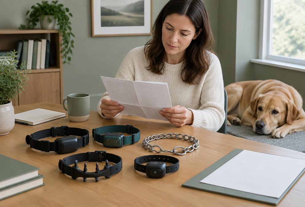 Illustratie bij Correctie halsband voor honden: wat is het en mag het?