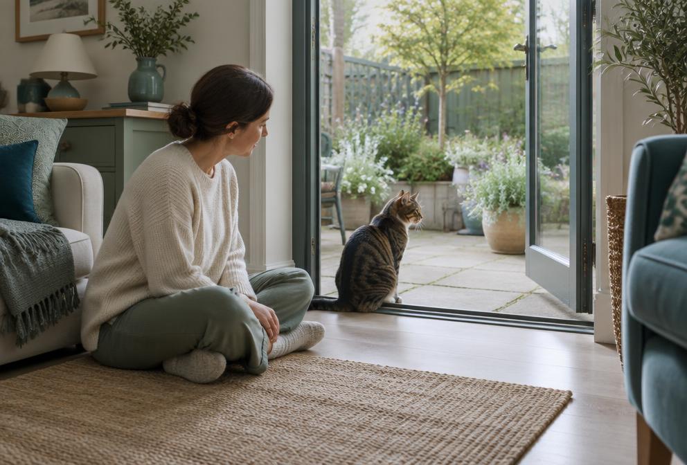 Illustratie bij Kat durft niet naar buiten: rustig opbouwen