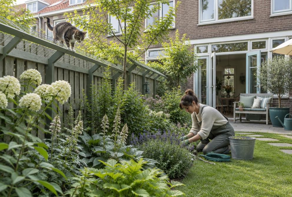 Illustratie bij Kat in de tuin houden: wat werkt echt?
