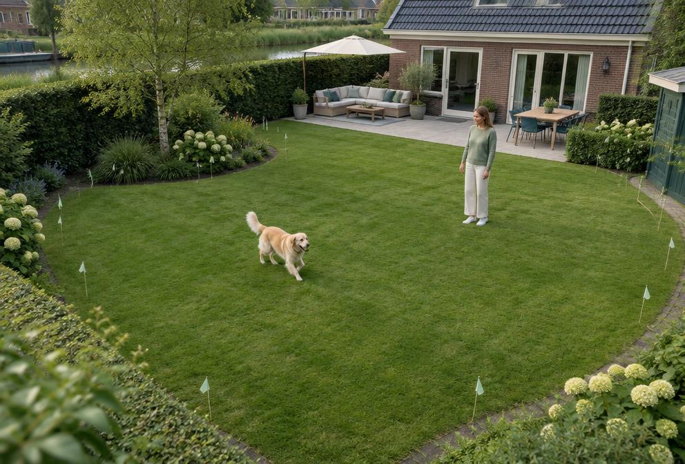 Illustratie bij Onzichtbare omheining voor honden: alles op een rij