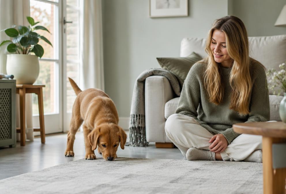 Illustratie bij Puppy opvoeden: rust, gewenning en herhaling