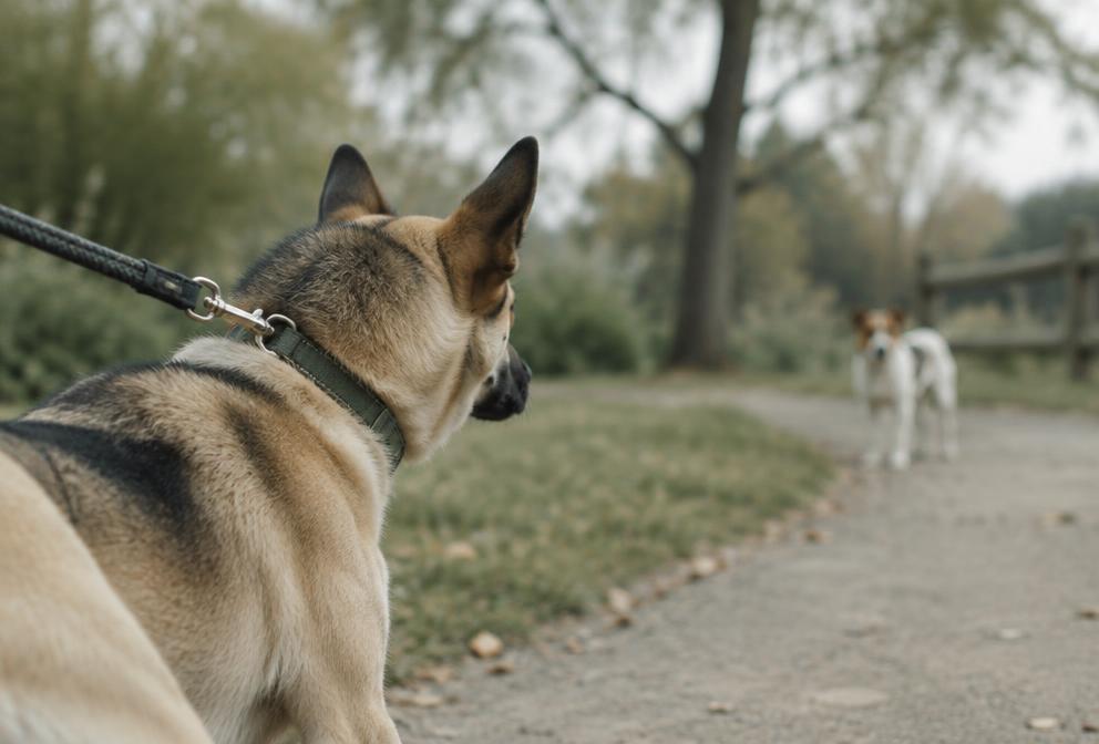 Illustratie bij Waarom valt mijn hond uit naar andere honden?